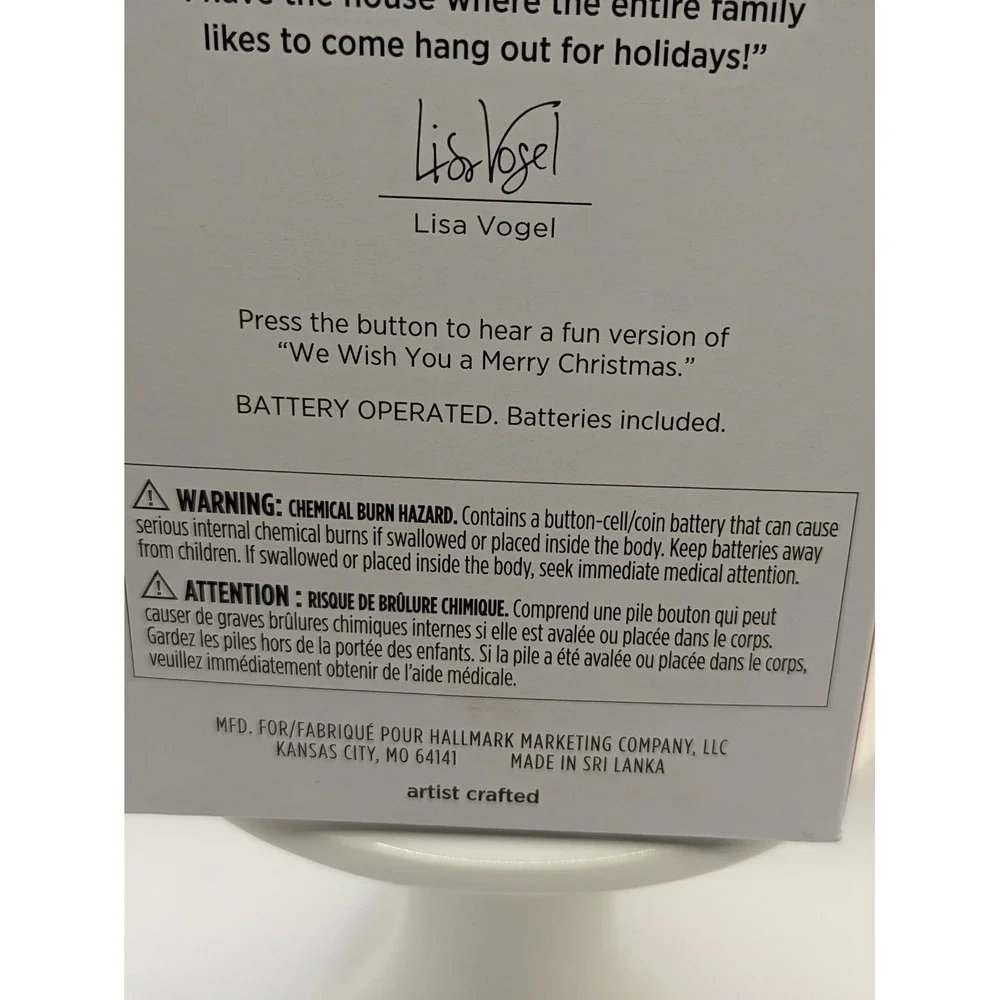 Hallmark Ornament 2023 Sing Along-Showman‎ Magic Sound ORNAMENT- NEW
